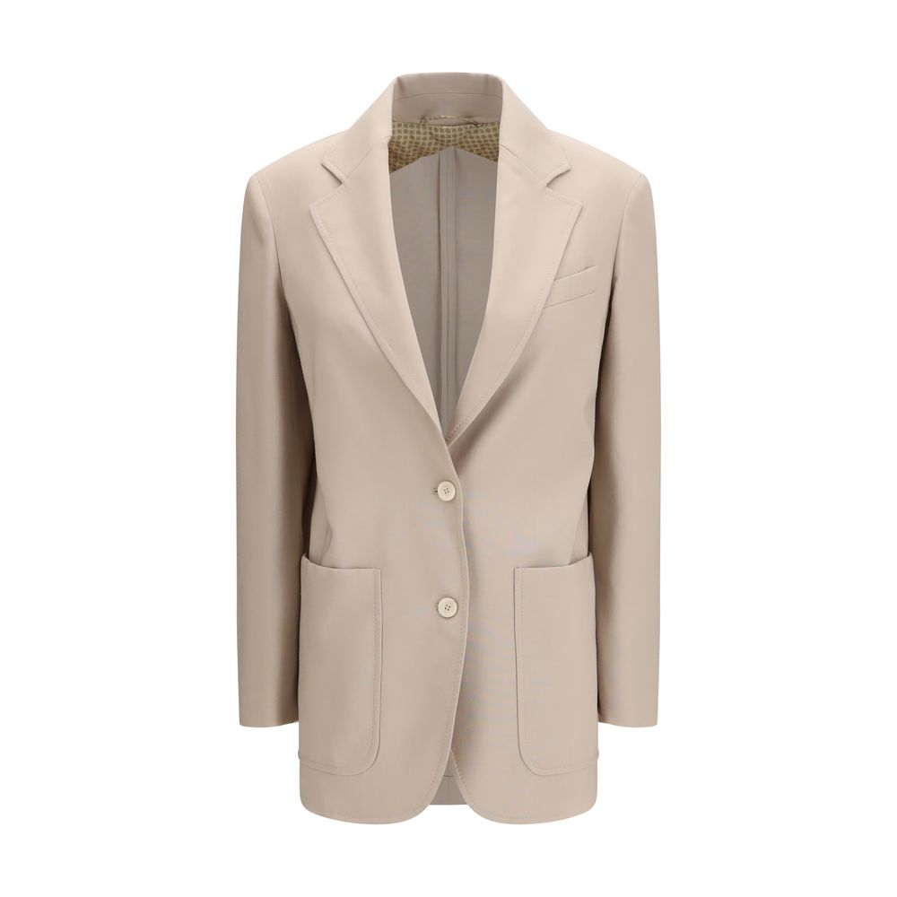 Max Mara Beige Wool Blazer