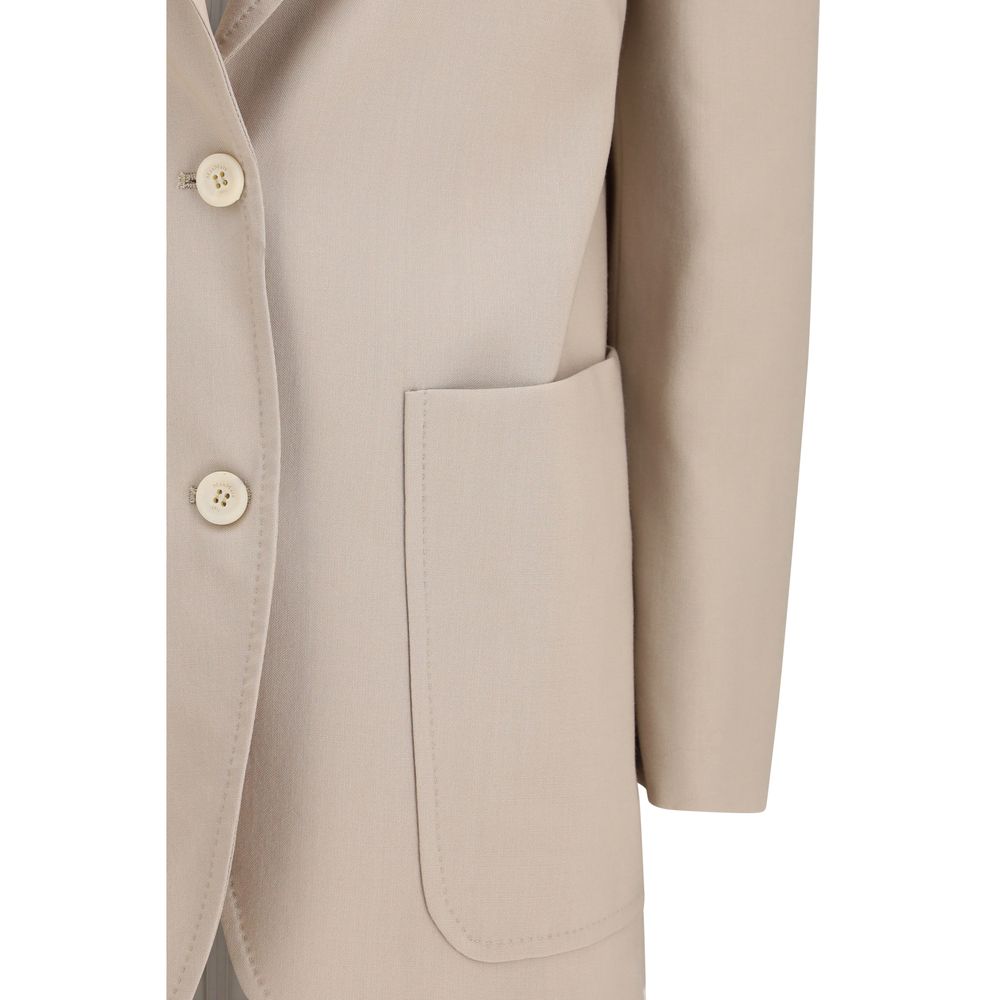 Max Mara Beige Wool Blazer