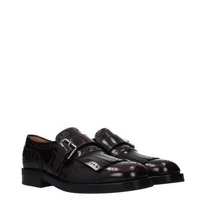 Church's Red Leather Slip-On Loafers