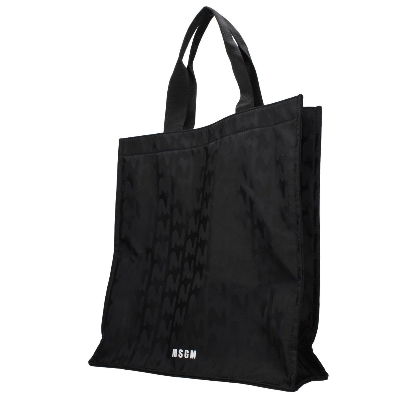 MSGM Black Fabric Handbag