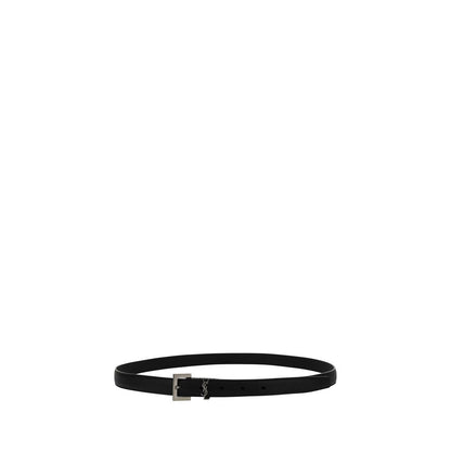 Saint Laurent Black Lamb Ovis Aries Aries Thin Belt