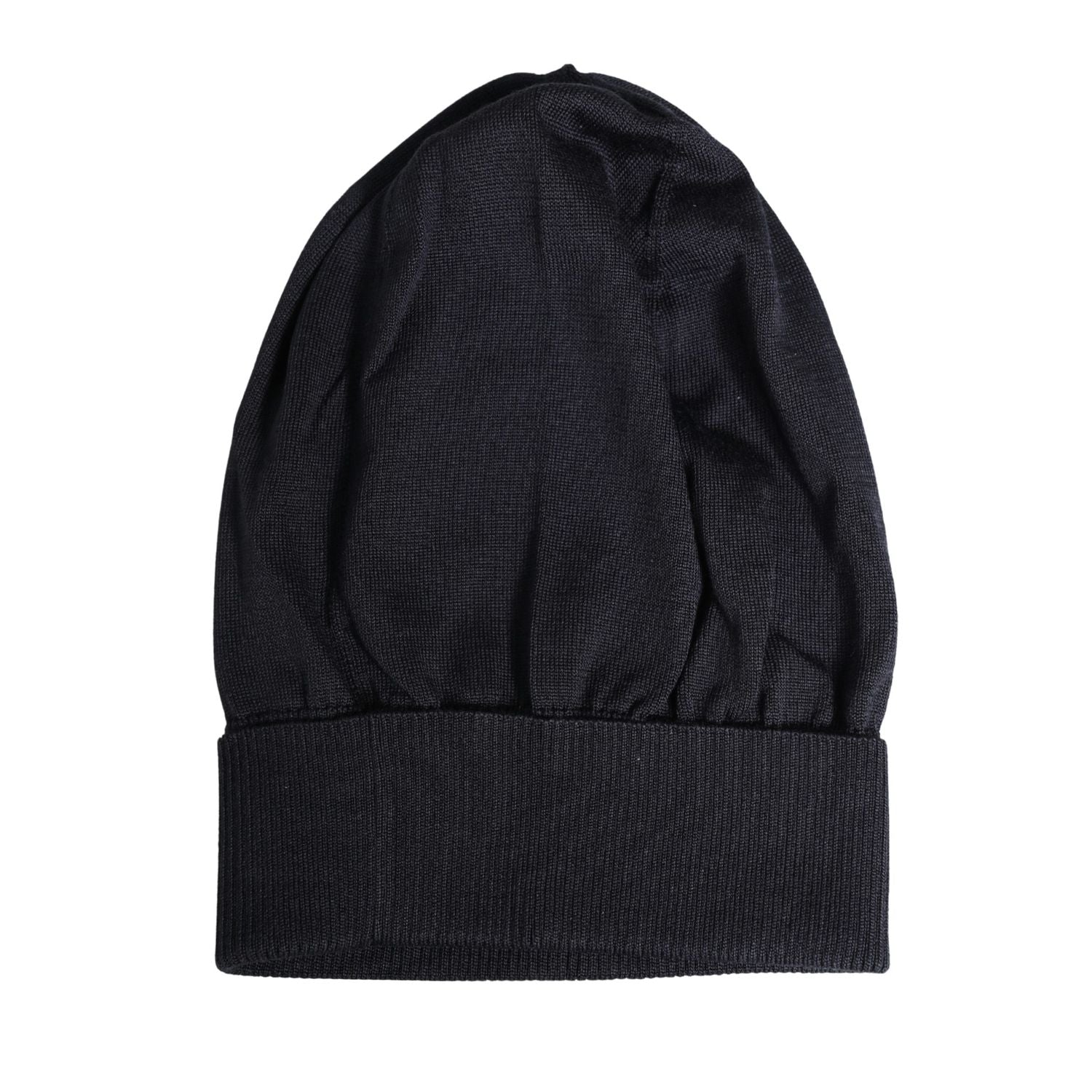 Dolce & Gabbana Black Solid Wool Knitted Winter Beanie Cap Hat