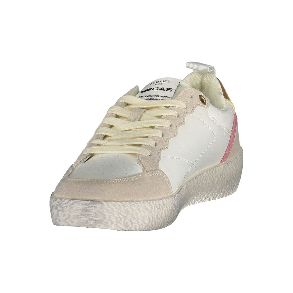 Gas Bianco Polyurethane Women Sneaker