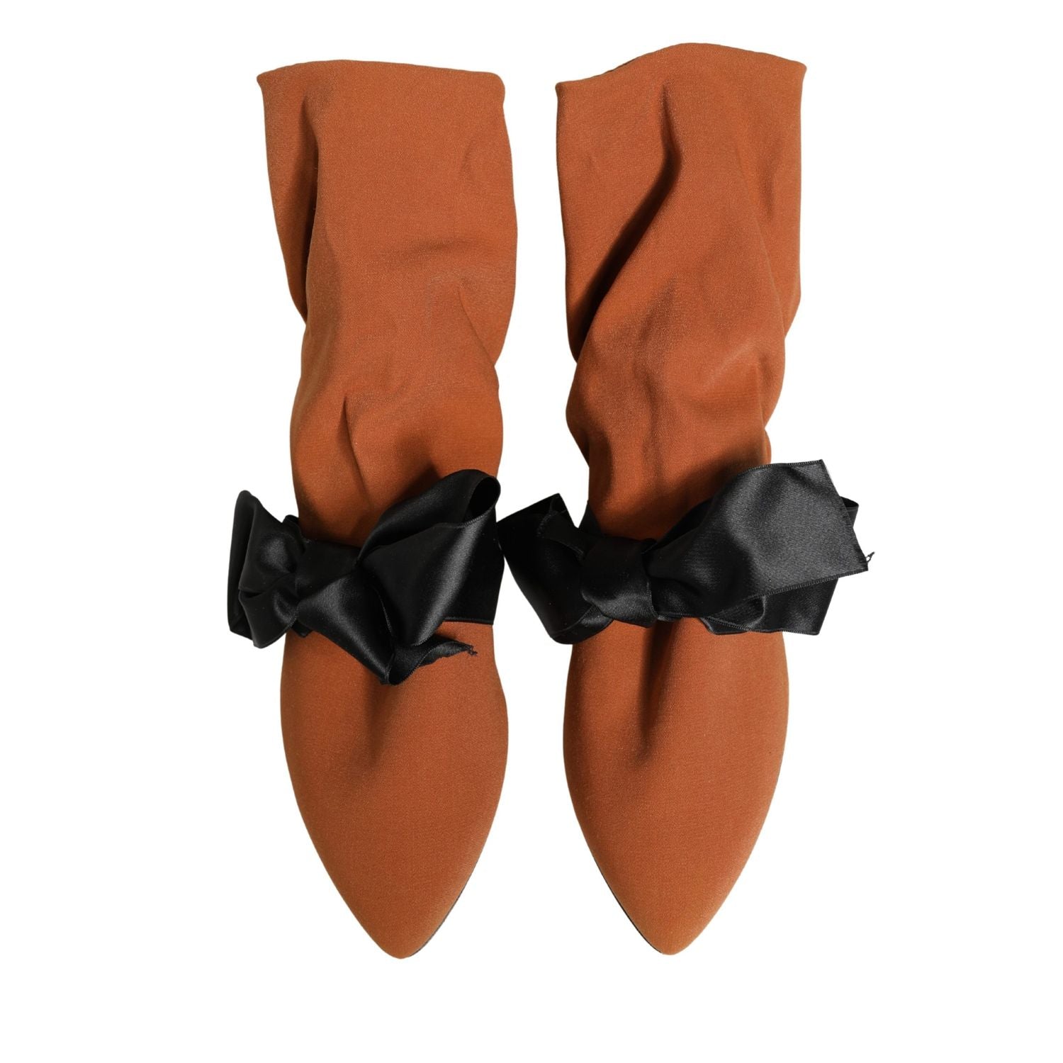 Dolce & Gabbana Brown Black Suede Boots Shoes