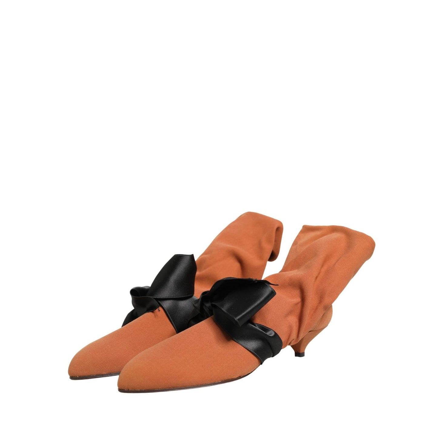 Dolce & Gabbana Brown Black Suede Boots Shoes