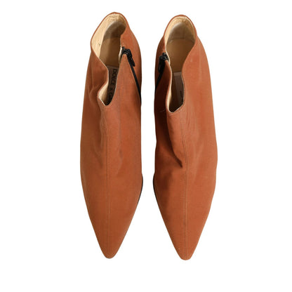Dolce & Gabbana Brown Suede Ankle Boots Shoes