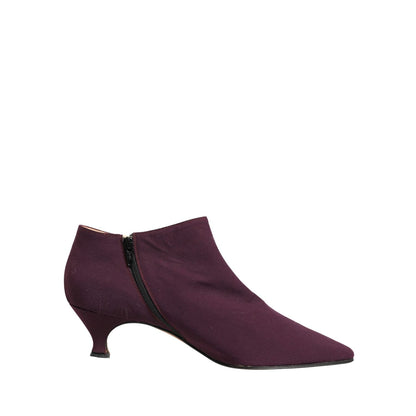 Dolce & Gabbana Purple Suede AnkleBoots Shoes