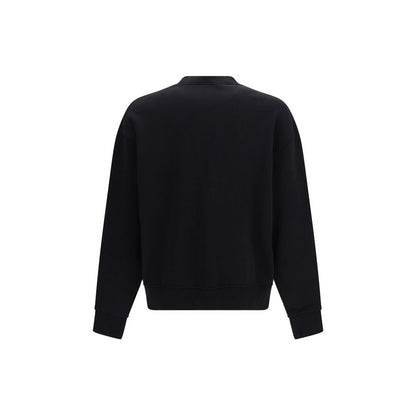 Palm Angels Black Cotton Sweatshirt