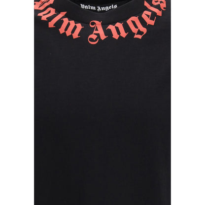Palm Angels Black Cotton T-Shirt