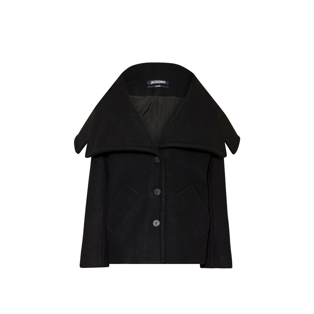 Jacquemus Black Virgin Wool Full-Length Jacket