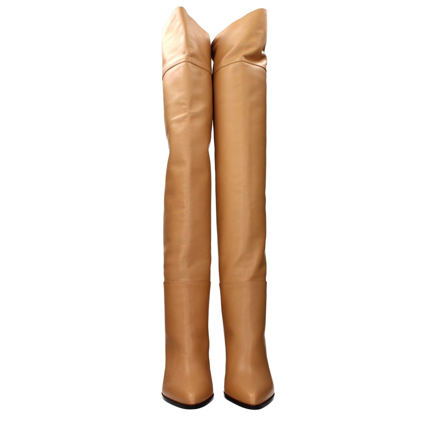 Jimmy Choo Beige Leather Ankle Boots