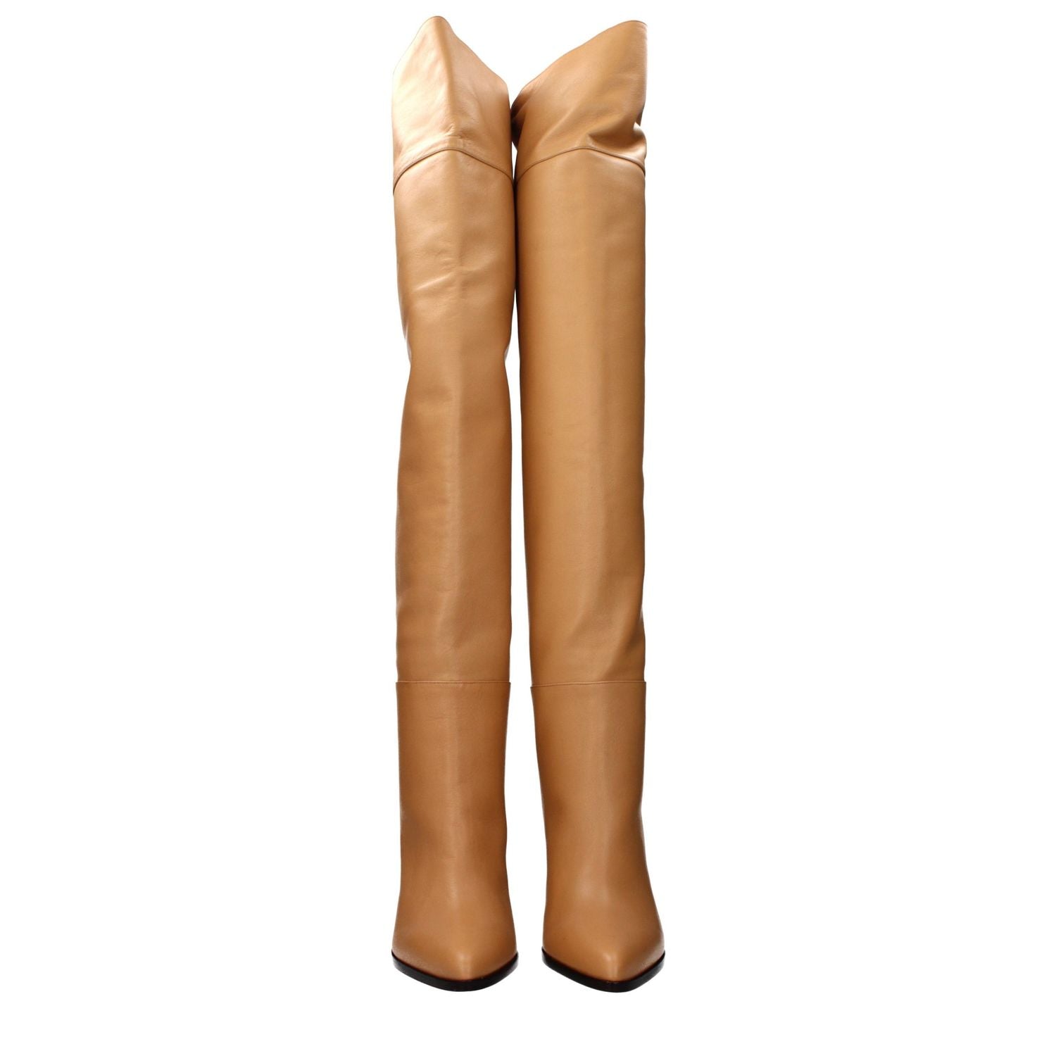 Jimmy Choo Beige Leather Ankle Boots