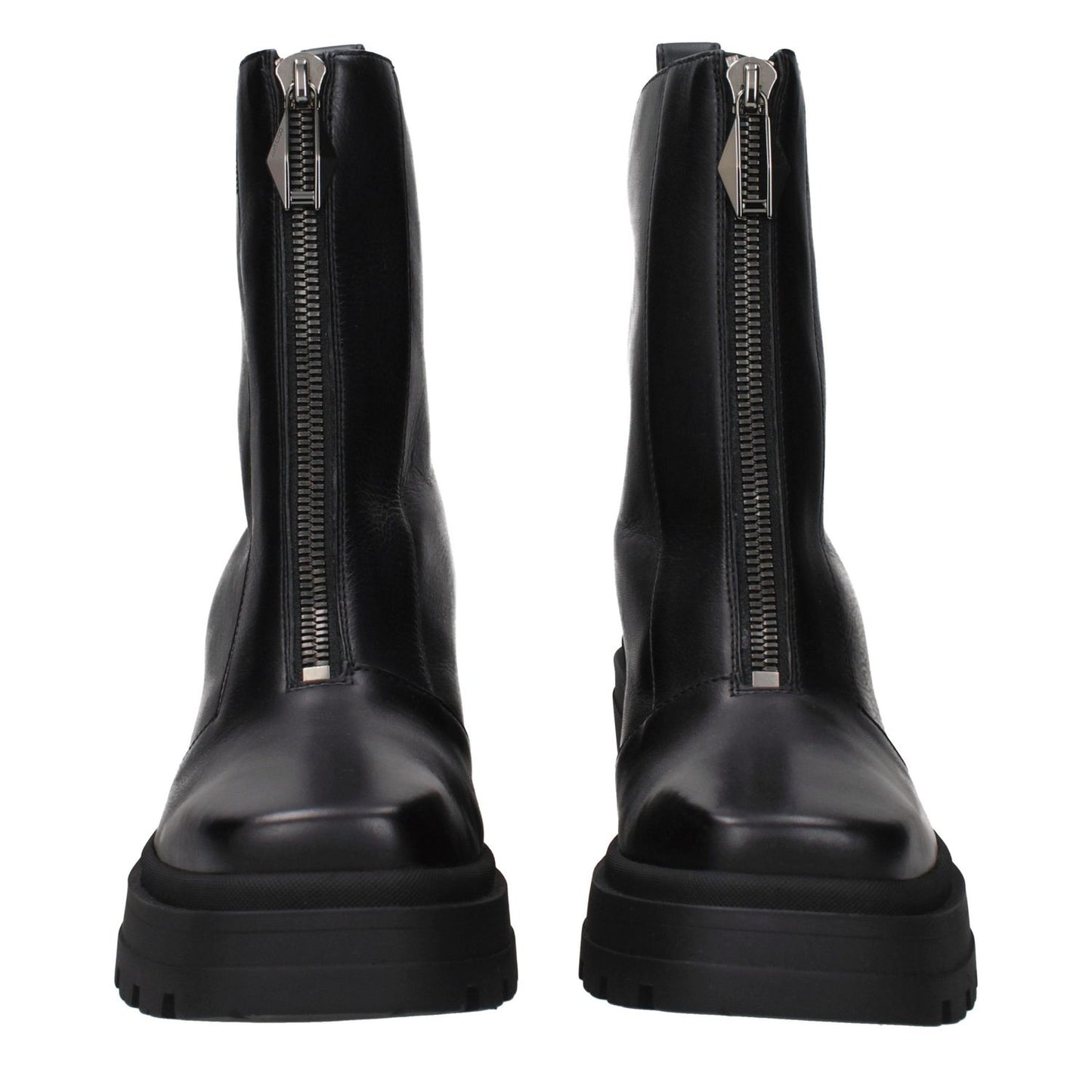 Jimmy Choo Black Leather Ankle Boots