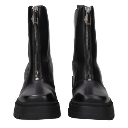 Jimmy Choo Black Leather Ankle Boots