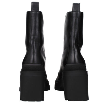 Jimmy Choo Black Leather Ankle Boots