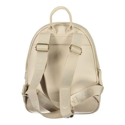 Mario Valentino Beige Polyurethane Women's Backpack