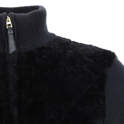 Loewe Black Lamb Fur Full-Length Jacket