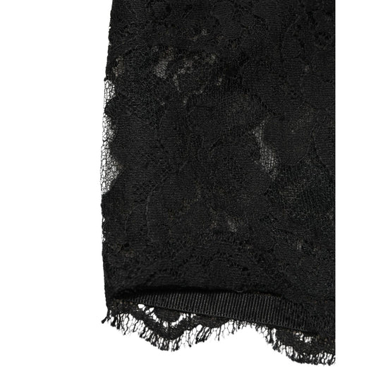 Dolce & Gabbana Black Lace Bandeau Bra Tube Top Underwear