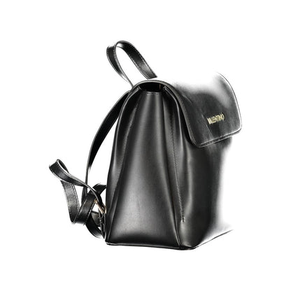 Mario Valentino Black Polyurethane Women's Backpack