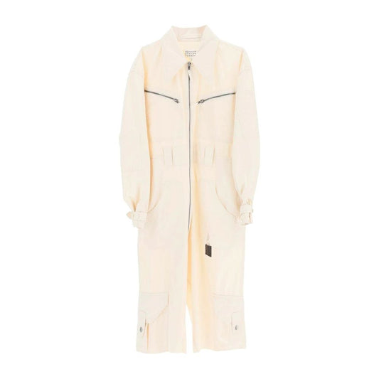 Maison Margiela White Cotton Jumpsuit