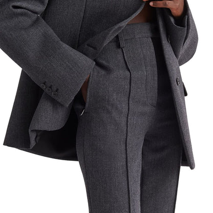 Prada Gray Elastane Pants