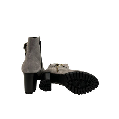 Borbonese Grey Leather Women Boot