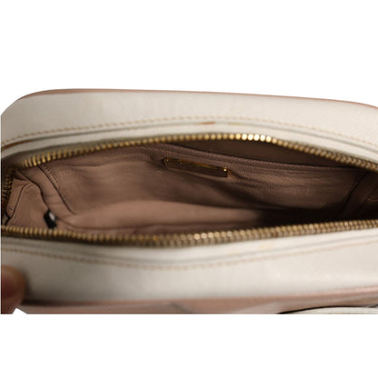 Prada Clay Gray Small Leather Shoulder Bag