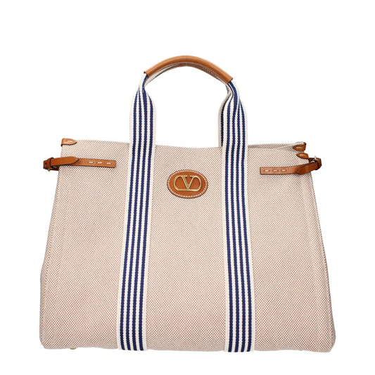 Valentino Garavani Beige Fabric Handbag