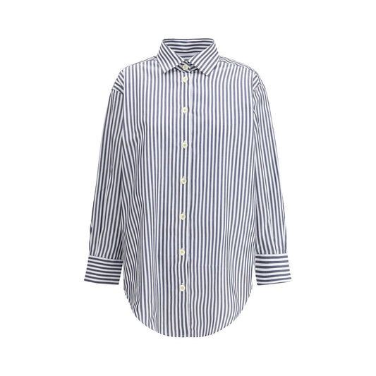 Deperlu Blue Cotton Shirt