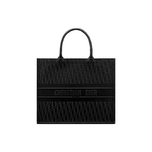 Dior Black Calfskin Tote Bag