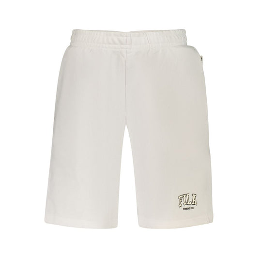 Fila White Cotton Mens Pants