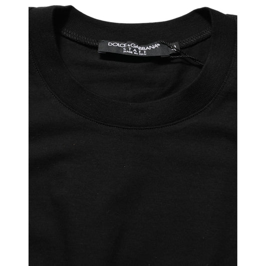 Dolce & Gabbana Black Long Sleeves Crew Neck Pullover Sweater