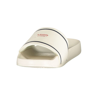 Tommy Hilfiger White Polyurethane Women's Slipper