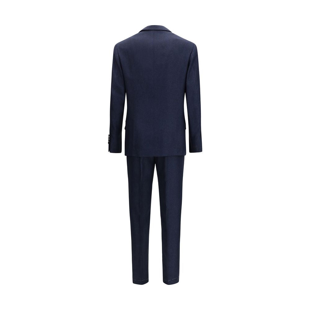 Brunello Cucinelli Blue Wool Oves Aries Two-Piece Suit