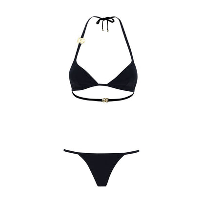 Dolce & Gabbana Black Nylon Bikini