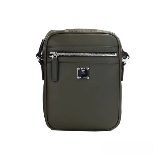 MCM Visetos Leather Camera Crossbody Bag