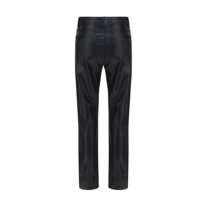 L'Agence Black Leather Pants
