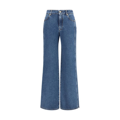 Balmain Blue Cotton Jeans Denim