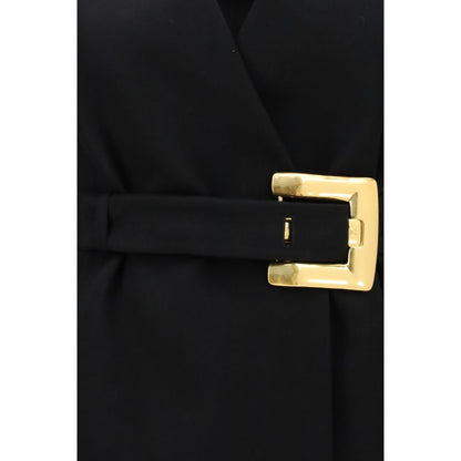 Balmain Black Wool Oves Aries Blazer