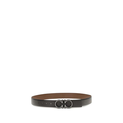 Ferragamo Blue Calf Leather Bos Taurus Regular Belt