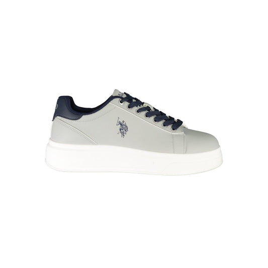 U.S. POLO ASSN. Gray Polyester Men's Sneaker