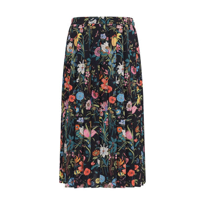 Gucci Multicolor Silk Midi Skirt
