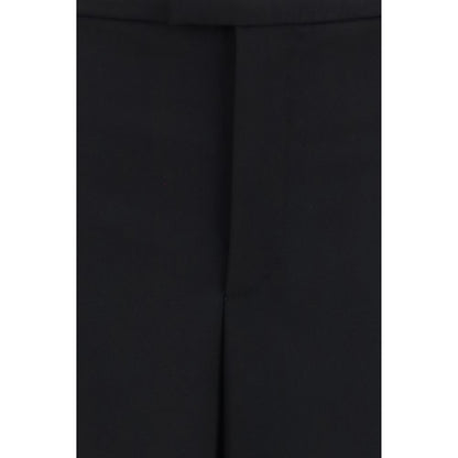 Gucci Black Wool Oves Aries Casual Pants