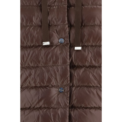 Herno Brown Polyester Full-Length Jacket