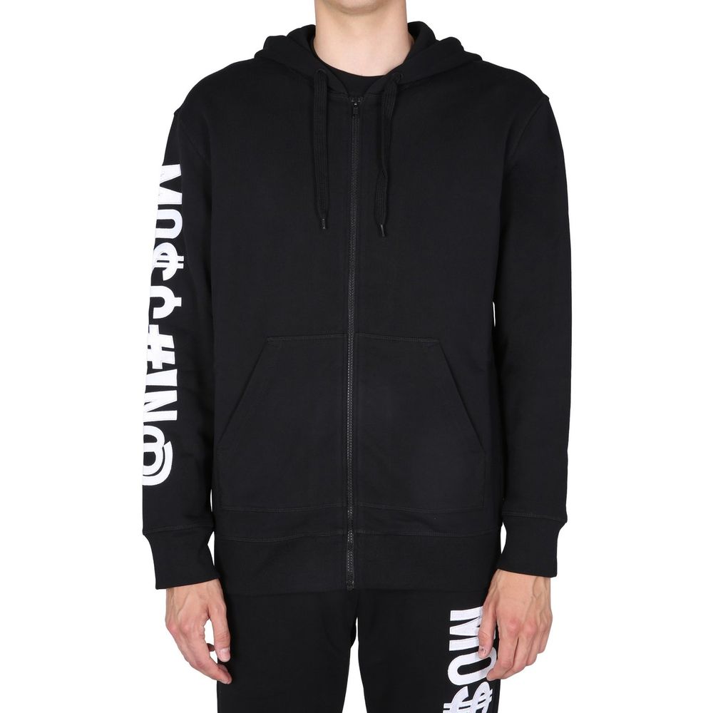 Moschino Couture Black Cotton Sweatshirt