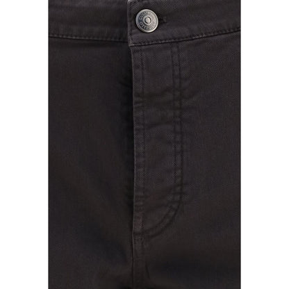 Brunello Cucinelli Brown Cotton Relaxed Fit Jeans