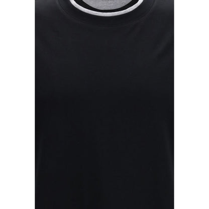Brunello Cucinelli Black Cotton T-Shirt