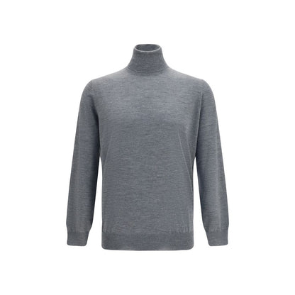 Brunello Cucinelli Gray Wool Oves Aries Turtleneck