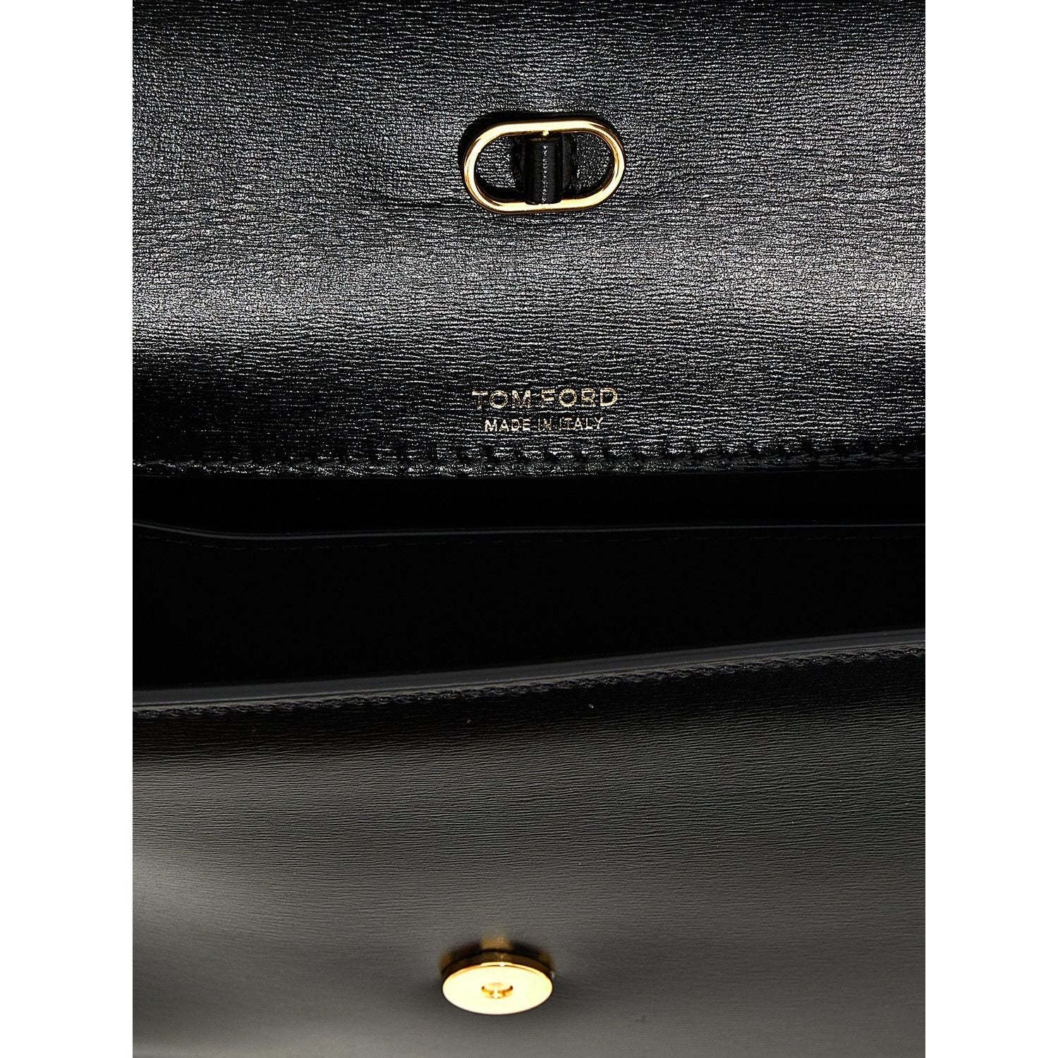 Tom Ford Black Leather Crossbody Bag