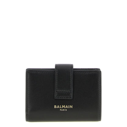 Balmain Black Lamb Leather Cardholder